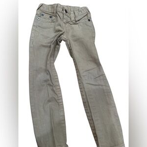 True Religion Kids Beige/Tan Straight Leg Jeans